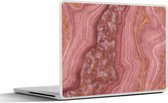 Laptop sticker - 13.3 inch - Roségoud - Agaat - Edelsteen - Abstract - 31x22,5cm - Laptopstickers - Laptop skin - Cover