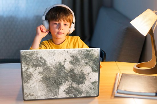 Sticker pour ordinateur portable - 12,3 pouces - Motif béton - Motif rouille - Vintage - Industriel - 30 x 22 cm - Autocollants pour ordinateur portable - Skin pour ordinateur portable - Housse