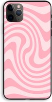 Case Company® - Hoesje geschikt voor iPhone 11 Pro Max hoesje - Swirl Roos - Biologisch Afbreekbaar Telefoonhoesje - Bescherming alle Kanten en Schermrand