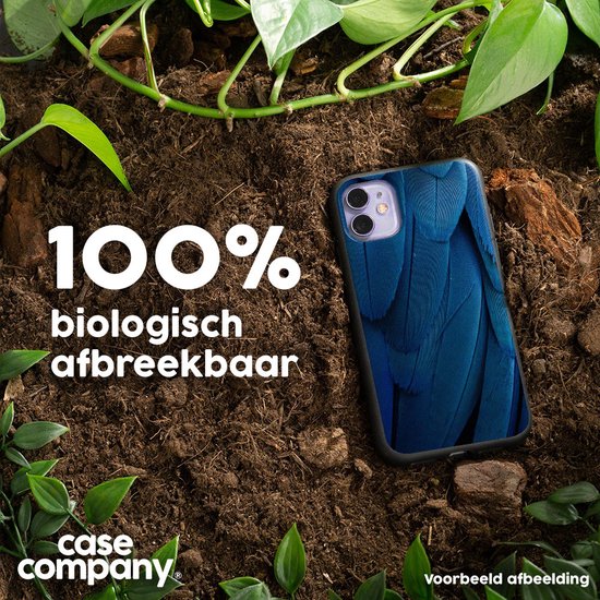 Case Company® - Hoesje geschikt voor iPhone 11 Pro Max hoesje - Pauw - Biologisch Afbreekbaar Telefoonhoesje - Bescherming alle Kanten en Schermrand