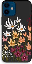 Case Company® - Hoesje geschikt voor iPhone 12 mini hoesje - Painted wildflowers - Biologisch Afbreekbaar Telefoonhoesje - Bescherming alle Kanten en Schermrand