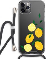 Case Company® - Hoesje met koord geschikt voor iPhone 11 Pro Max hoesje met Koord - You're my lemon - Telefoonhoesje met Zwart Koord - Extra Bescherming aan alle Kanten en Over de Schermrand