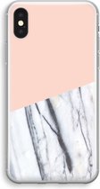 Case Company® - Hoesje geschikt voor iPhone XS hoesje - A touch of peach - Soft Cover Telefoonhoesje - Bescherming aan alle Kanten en Schermrand