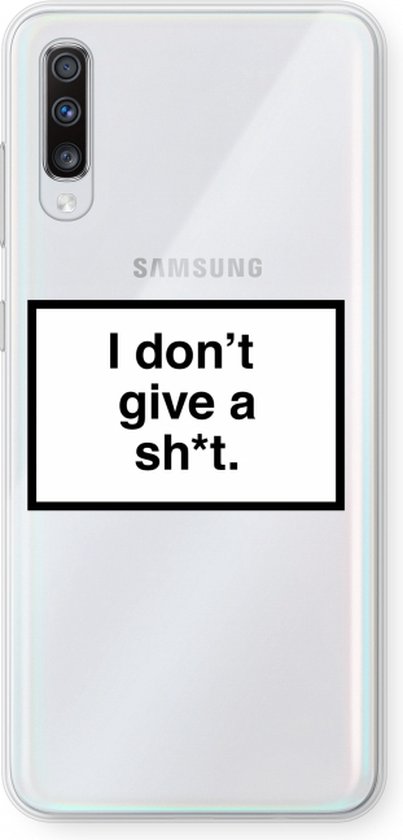 Case Company® - Coque Samsung Galaxy A70 - Don't give a shit - Coque souple  pour... | bol.com