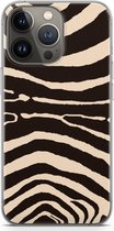 Case Company® - Hoesje geschikt voor iPhone 13 Pro hoesje - Arizona Zebra - Soft Cover Telefoonhoesje - Bescherming aan alle Kanten en Schermrand
