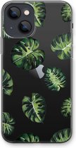 Case Company® - Hoesje geschikt voor iPhone 13 mini hoesje - Tropische bladeren - Soft Cover Telefoonhoesje - Bescherming aan alle Kanten en Schermrand