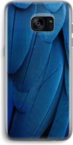 Hoesje geschikt voor Samsung Galaxy S7 Edge hoesje - Pauw - Soft Cover Telefoonhoesje - Bescherming aan alle Kanten en Schermrand