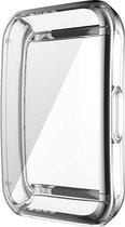 Strap-it TPU case - transparant bescherm hoesje geschikt voor Huawei Band 7 - doorzichtige beschermhoes voor Huawei Band 7
