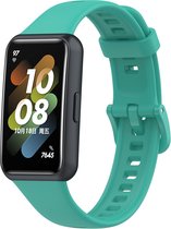TPU Smartwatch bandje - Geschikt voor Huawei Band 7 TPU bandje - aqua - Strap-it Horlogeband / Polsband / Armband - Huawei Band 7