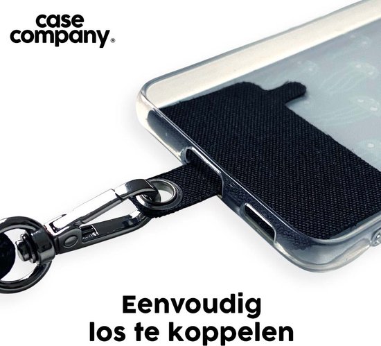 Case Company® - Coque Huawei P30 Lite avec Cordon - Terrazzo N°23 - Protection de Téléphone avec Cordon Zwart - Protection des Bords de l'Écran et de Tous les Côtés