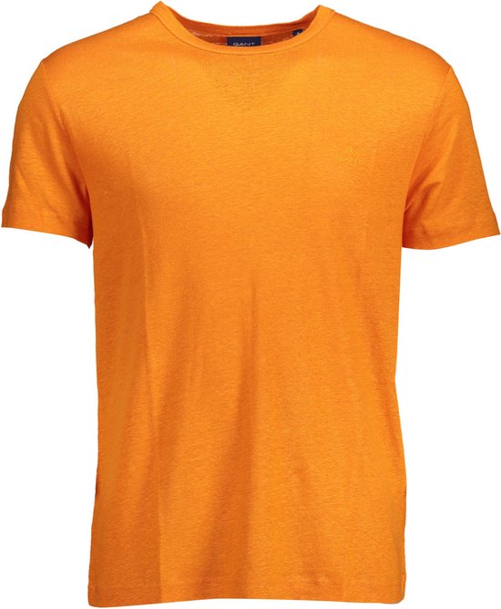 Oranje linnen T-shirt