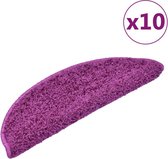 vidaXL - Trapmatten - 10 - st - 56x17x3 - cm - violet