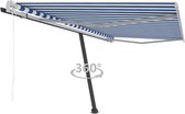 vidaXL Auvent autoportant automatique 400 x 350 cm Bleu et blanc
