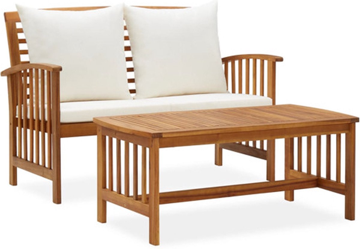Vidaxl Loungeset Wit Tuinset