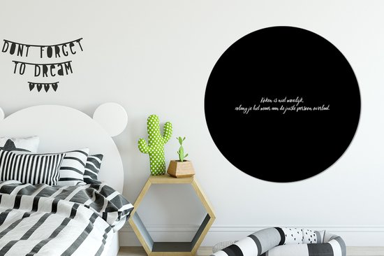 Wall Circle - Wall Circle Indoor - Cuisiner n'est pas difficile - Citations - Énonciations - Humour - 140x140 cm - Décoration murale - Peintures Ronds