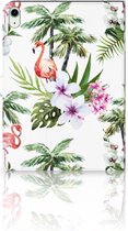 Hoesje Ontwerpen iPad Air (2020/2022) 10.9 inch Cover met Magneetsluiting Flamingo Palms