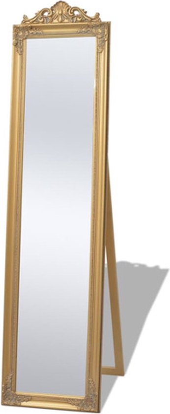 vidaXL - Vrijstaande - spiegel - Barok - 160x40cm - goud