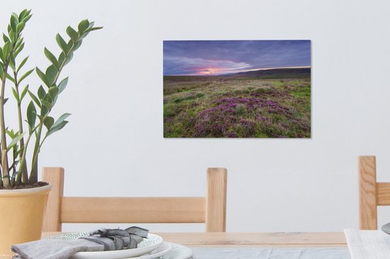 Ciel coloré sur le parc national d'Exmoor en Angleterre Toile 30x20 cm - petit - Tirage photo sur toile (Décoration murale salon / chambre)