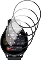 Screenprotector geschikt voor Huawei Watch 3 - PET Glasfolie Full Screen Protector - 4 Stuks