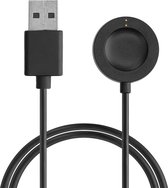 kwmobile USB-oplaadkabel geschikt voor Fossil Gen 6 5 4 Smartwatch / Skagen Falster 2 kabel - Laadkabel voor smartwatch - in zwart