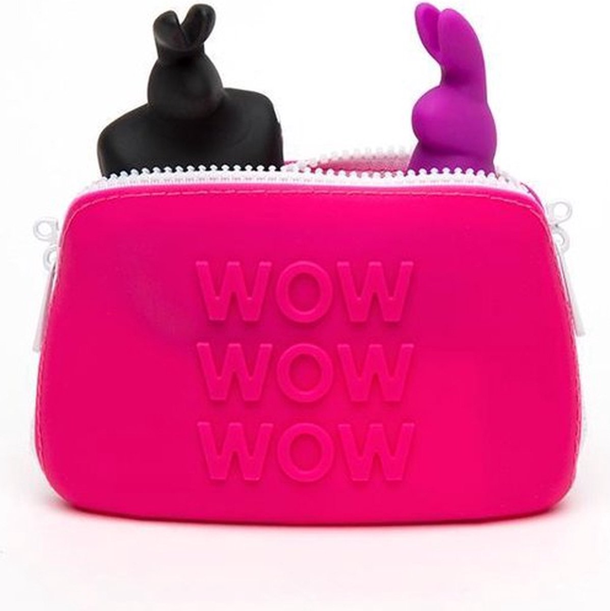 Goedkoopste Happy Rabbit - WOW Opbergtas met Rits Klein Roze