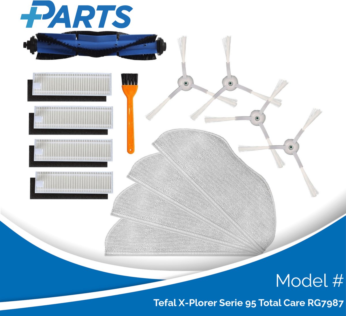 Tefal X-Plorer Serie 95 Total Care RG7987 Onderhoudsset (Plus.Parts® alternatief voor ZR793000)