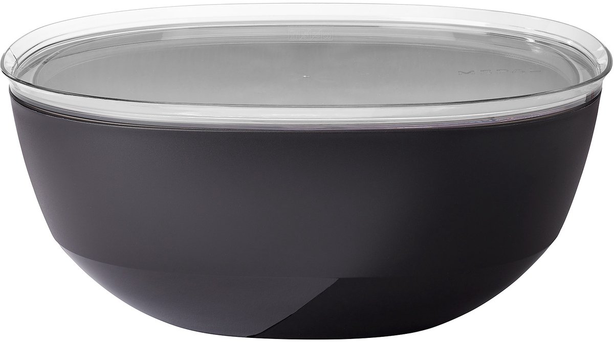Mepal serveerschaal met deksel Silueta – 5000 ml – Saladeschaal – Nordic black