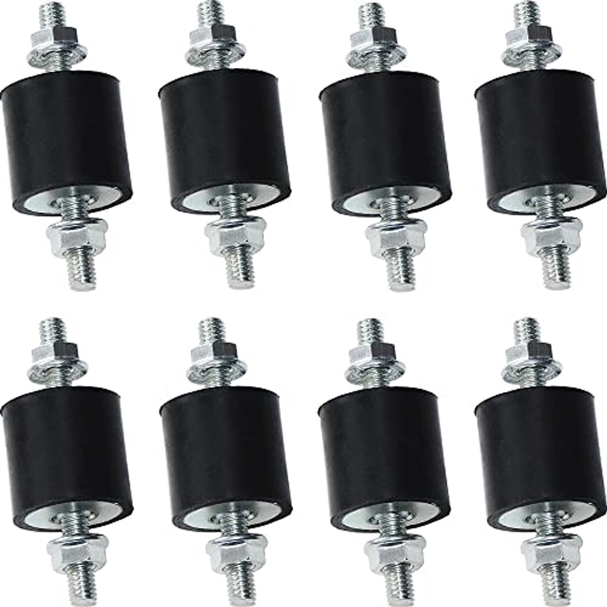 8 Rubber Mounts 25 x 25mm - Trillingsisolatoren voor Schokdemping