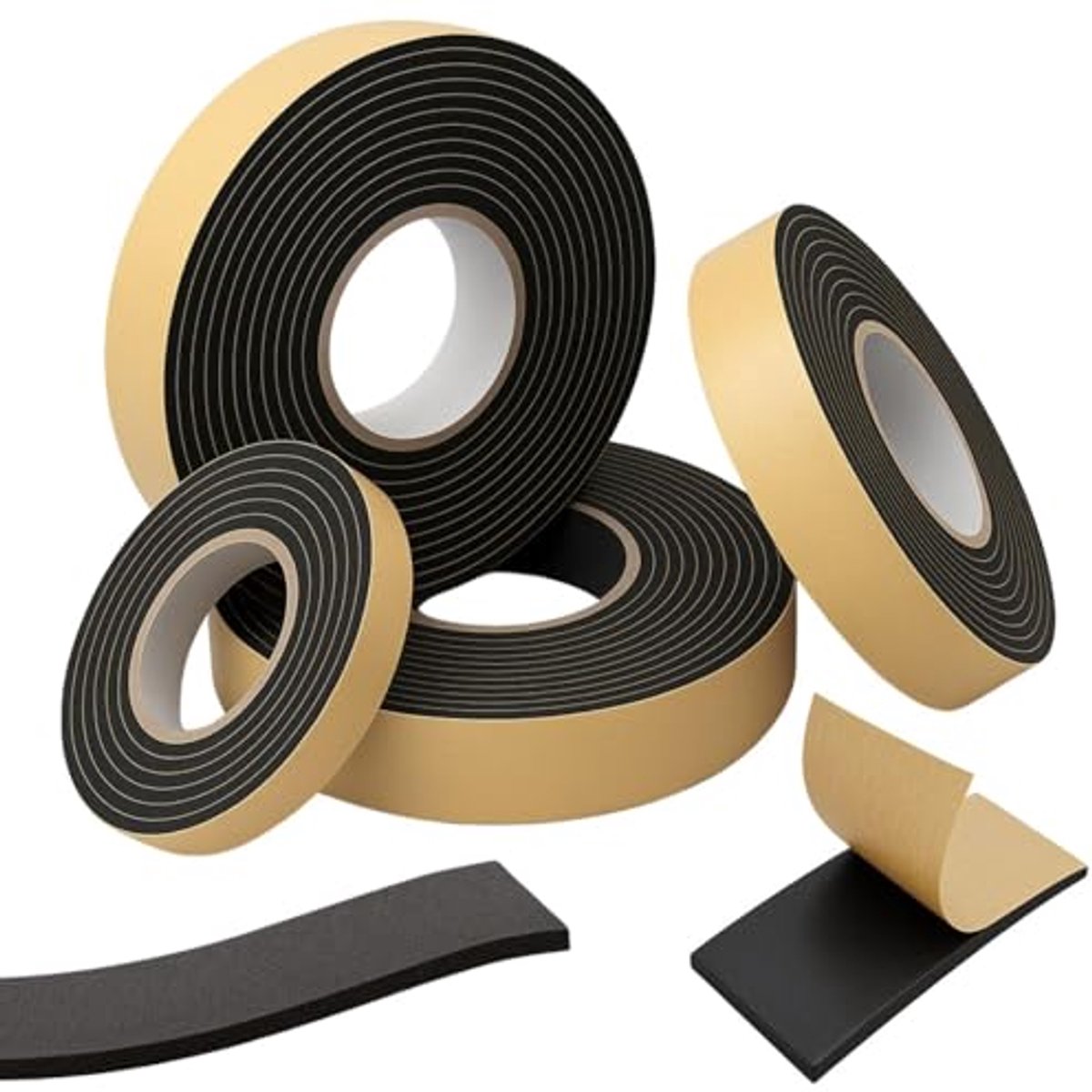10m EPDM Afdichtingstape Zelfklevend - Schuimrubberen Tape voor Ramen en Deuren - Bescherming tegen Kou