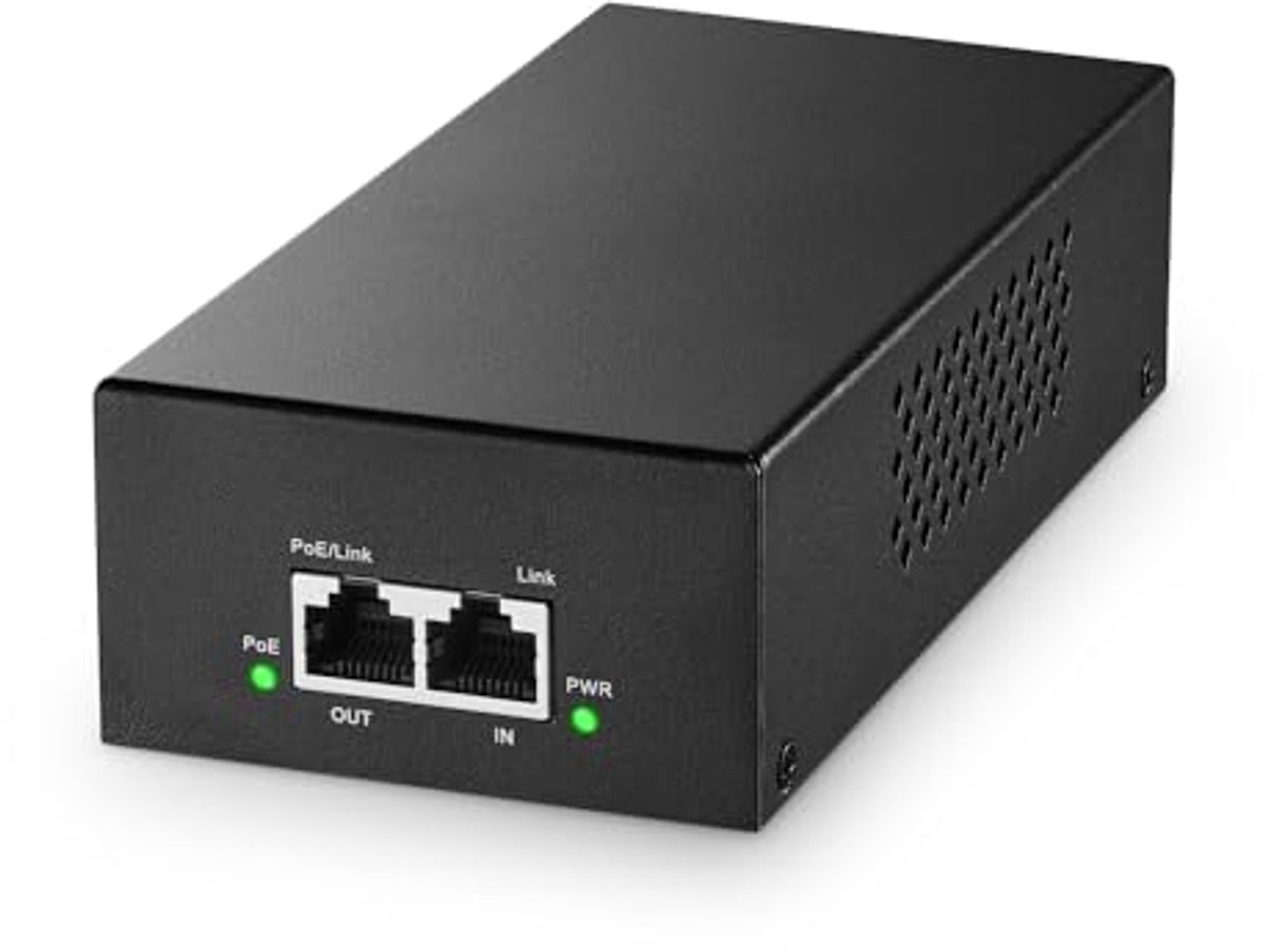 90W Gigabit PoE+ Injector met Plug & Play Functie voor IP-camera's en AP's