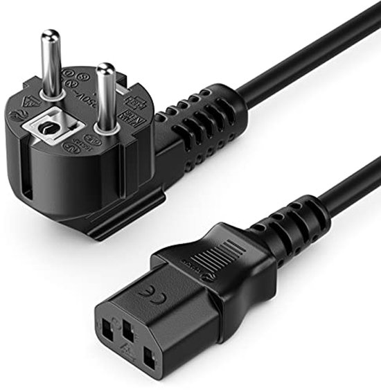 2M Stroomkabel Verlengkabel, 2-in-1 Voedingskabels Type C-Stekker
