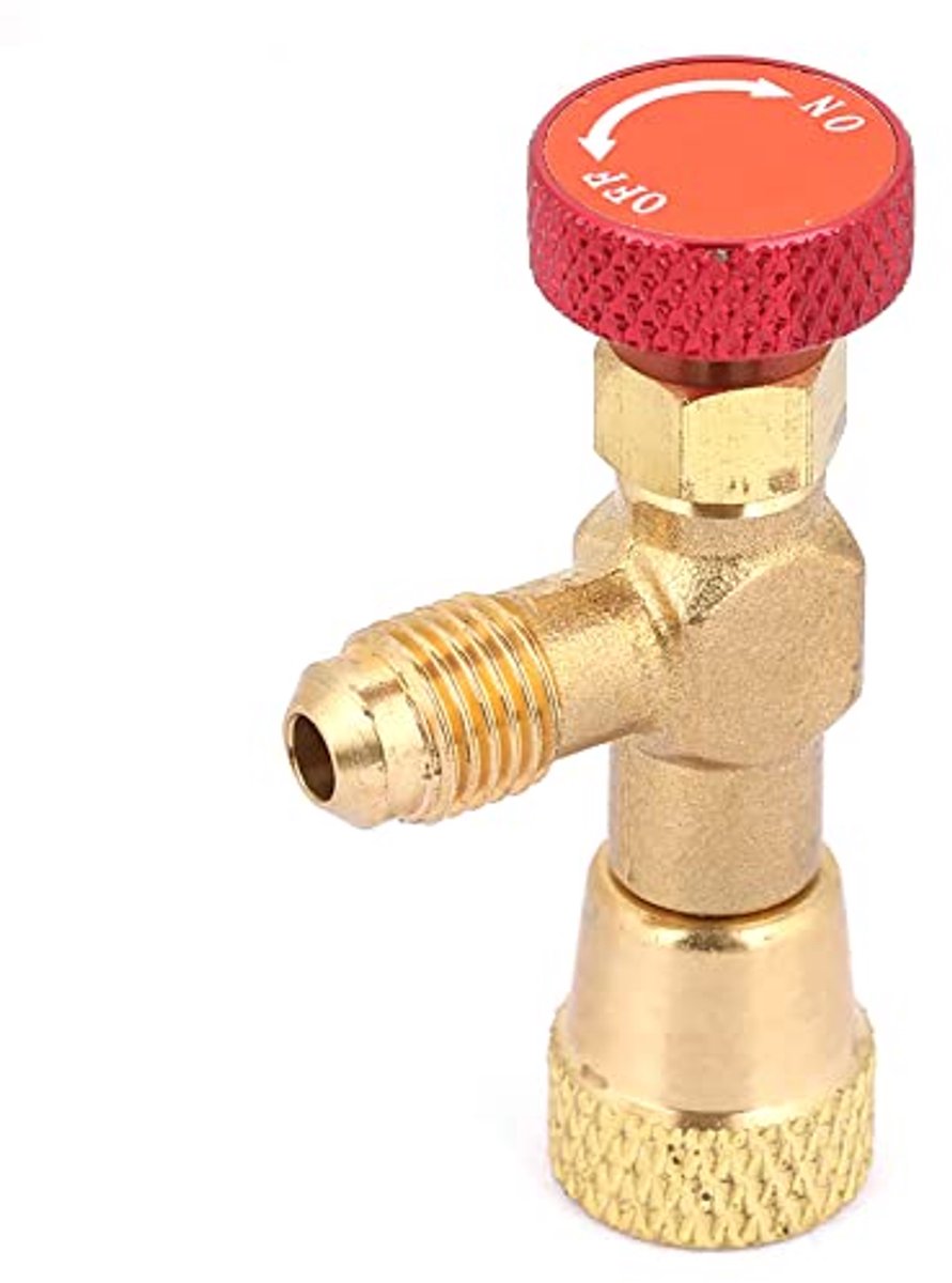 Koelmiddel Opladen Klep 1/4"-5/16" Adapter en Kogelkraan voor Airconditioning