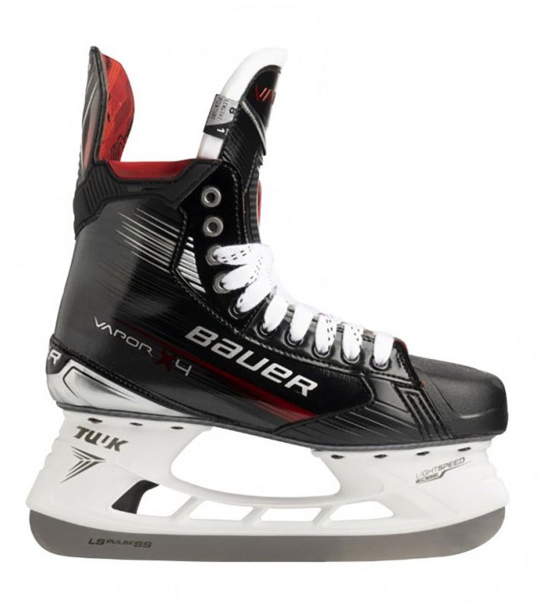 Bauer Hockey Vapor X4 Senior Brede Ijshockeyschaatsen Zwart EU 45 1/2 Man,Vrouw