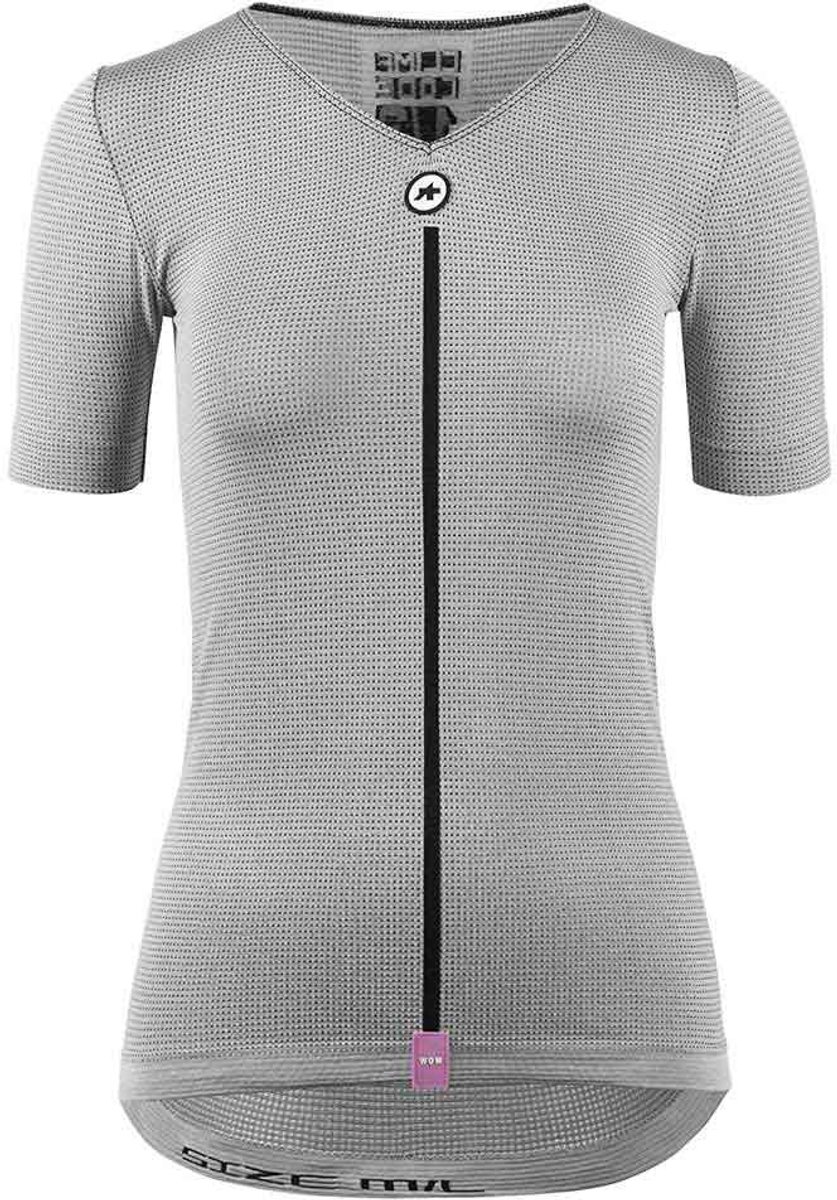 Assos P1 Korte Mouwen Basislaag Grijs II Vrouw