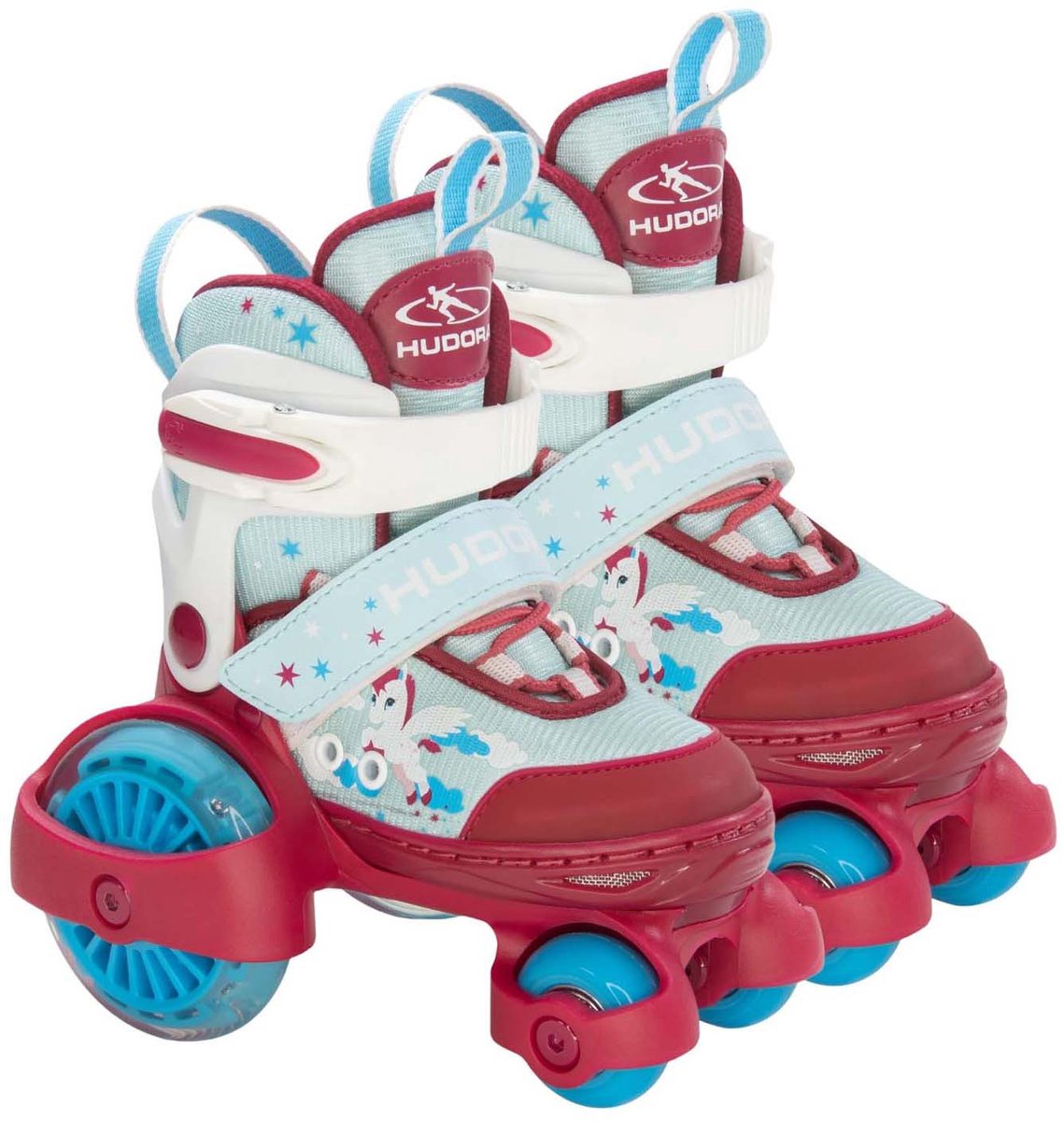 HUDORA Rolschaatsen My First Quad LED Eenhoorn, Maat 26-29 HUDORA Rolschaatsen My First Quad LED Eenhoorn, Maat 26-29