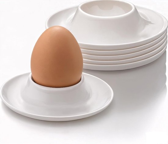 6 plastic eierhouders, onbreekbare eierdopjes, witte eierhouders, gezonde eierdopjes van voedingskwaliteit, keukengerei, kampeerbenodigdheden en cadeaus