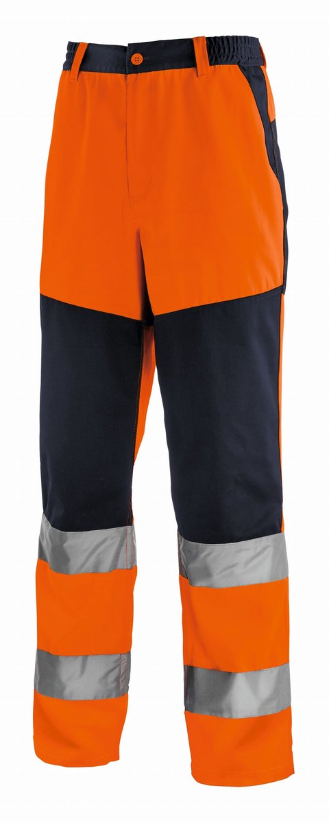 teXXor Warnschutz-Bundhose Rochester Leuchtorange/Navy-48