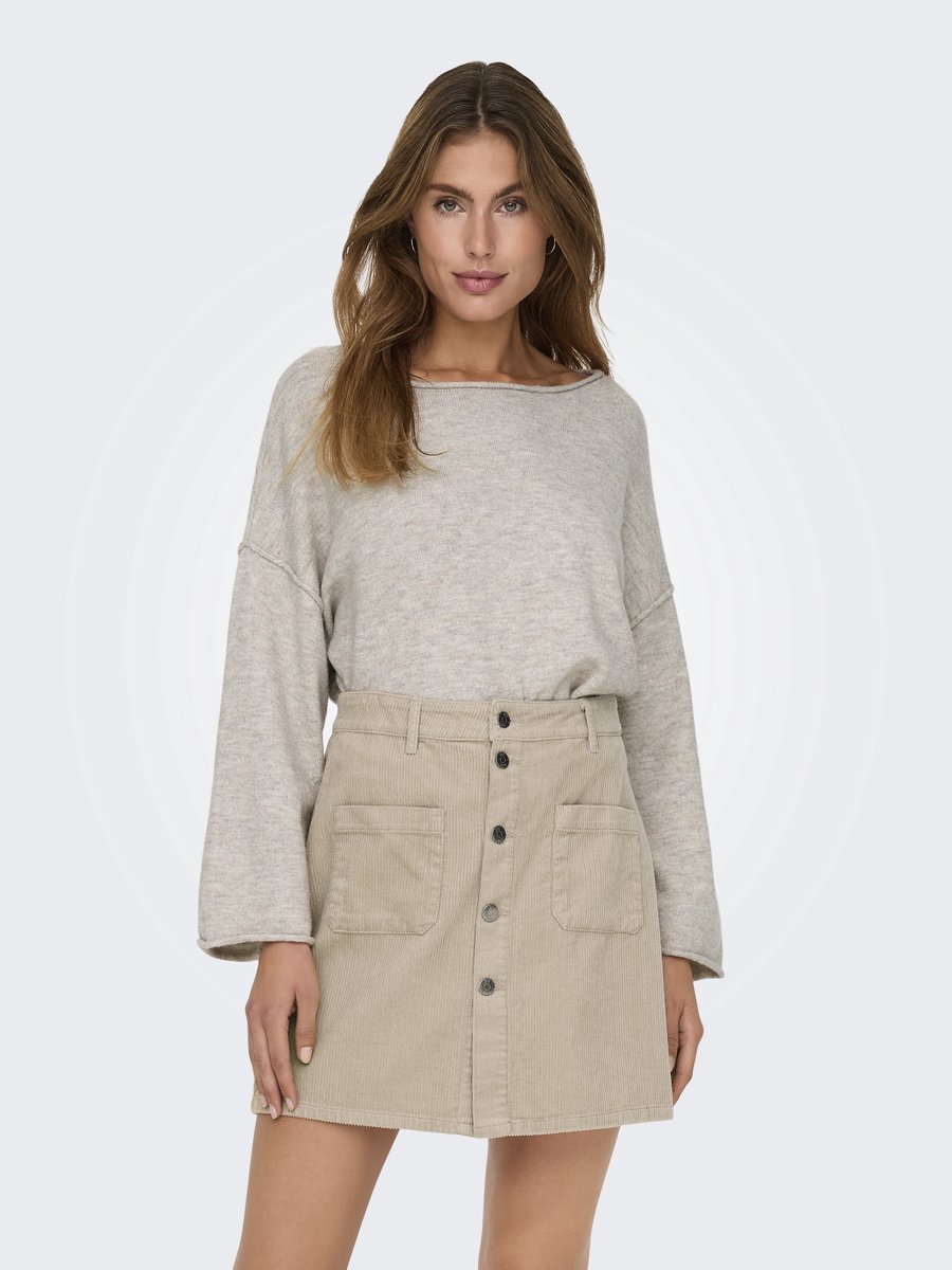 Jacqueline de Yong Trui Jdyrue Life L/s Boat Neck Pull Knt 15336780 Chateau Gray Dames Maat - XL — cadeau in Cadeau-ideeën - foto 2