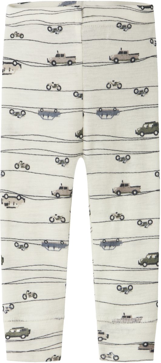 NAME IT - NBMWANG WOOL RIB LONGJOHN AOP - Baby - Leggings