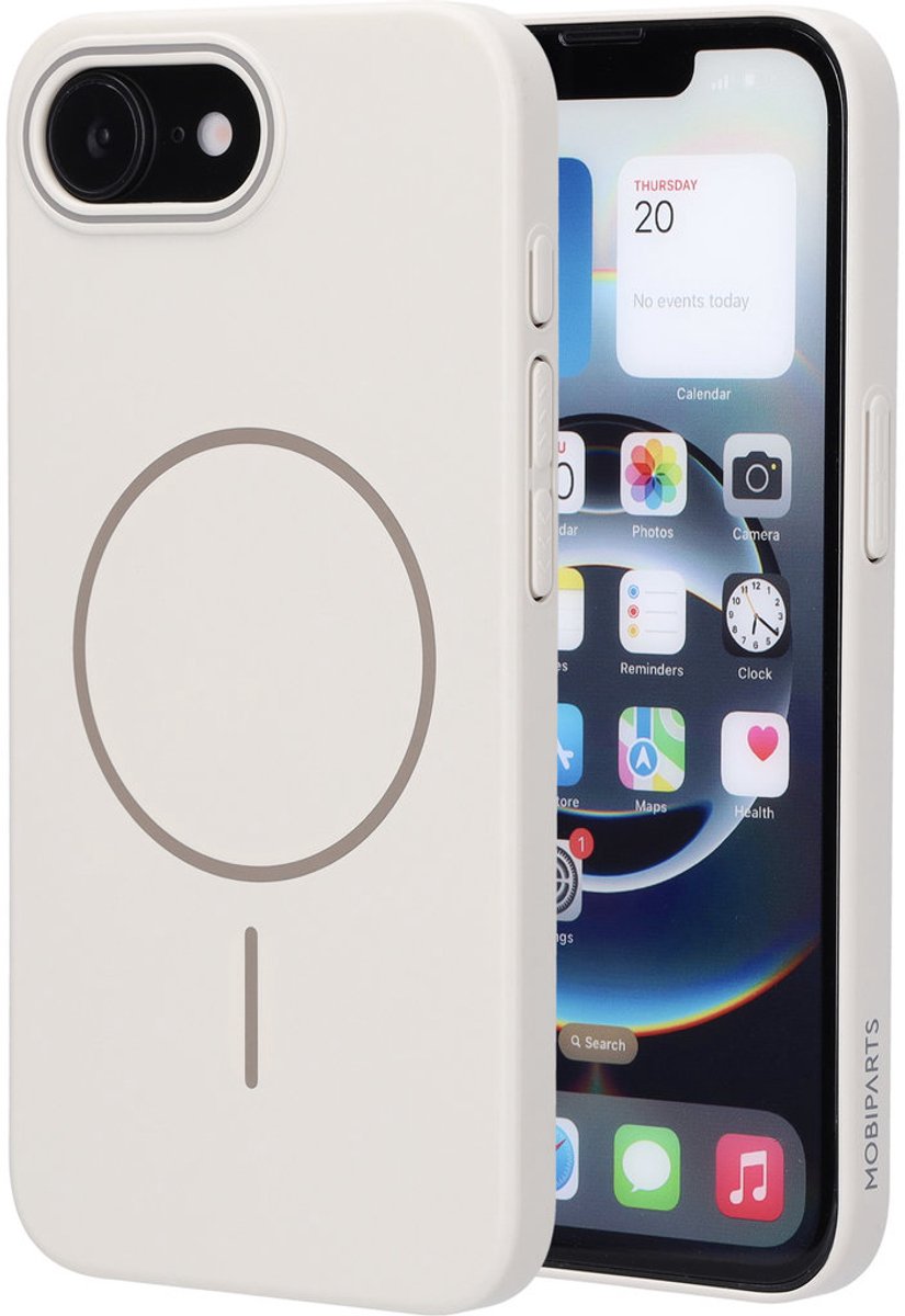 Mobiparts Slim Line Case geschikt voor Apple iPhone 17e/16e - MagSafe Off - Wit