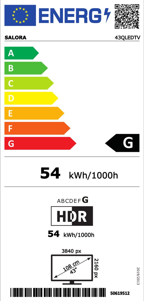 Salora 43QLEDTV 43 Inch 4K QLED Smart TV - afbeelding 2
