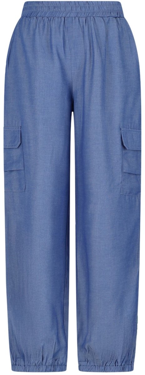 Like Flo winter parachute broek meisjes teens - blauw - Flevy - elastiek