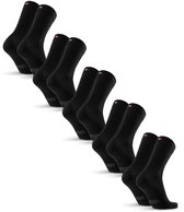 Chaussettes DANISH ENDURANCE en laine mérinos avec nœud - Chaussettes chaudes - Pour femmes et hommes - 5 paires - Zwart - 39-42