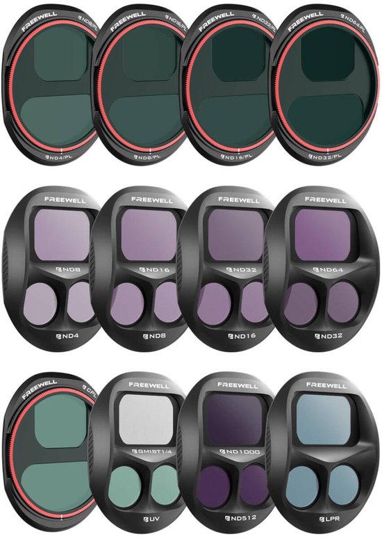 Freewell DJI Mavic 4 Pro Split Filters Mega 12 Pack