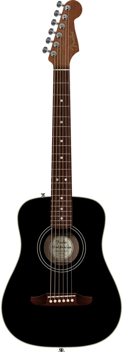 Fender California Standard Redondo Mini Black - Akoestische gitaar