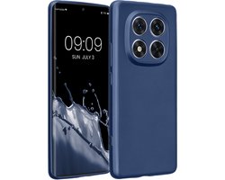 kwmobile metallic telefoonhoesje van TPU - geschikt voor Xiaomi Redmi Note 14 Pro 5G / Poco X7 - Flexible case voor smartphone - In metallic donkerblauw