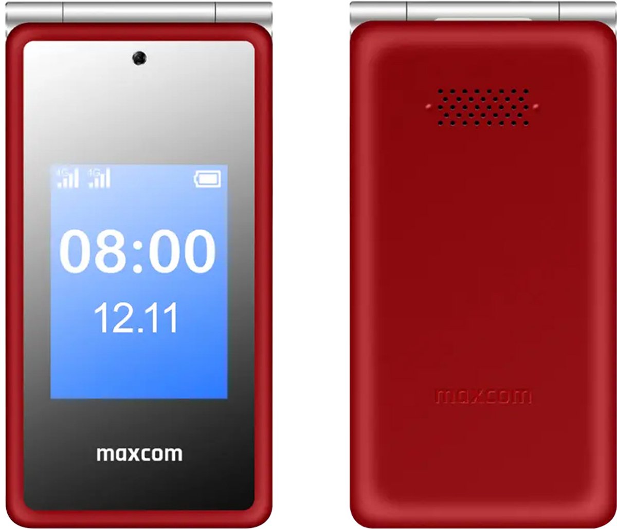 Maxcom MM835 Rood Klaptelefoon senioren 4G