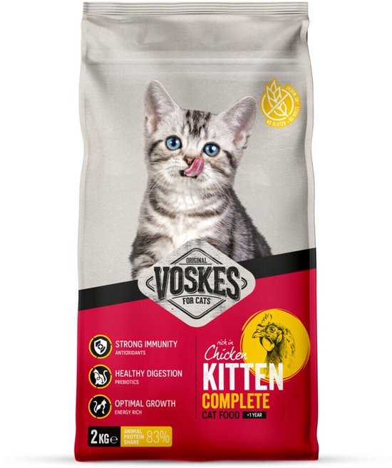 Voskes Kattenbrokken Kitten Kip - 2 kg