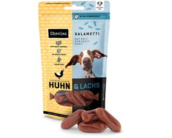 8x Chewies Salametti Hondensnack Kip & Zalm 200 gr