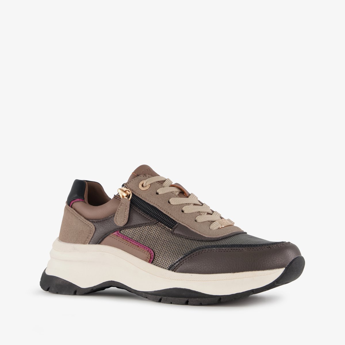 XX By Mexx dames sneakers bruin - Maat 38 - Uitneembare zool